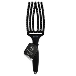 Olivia Garden Szczotka do włosów Finger Brush Combo CZARNA MEDIUM z włosiem dzika