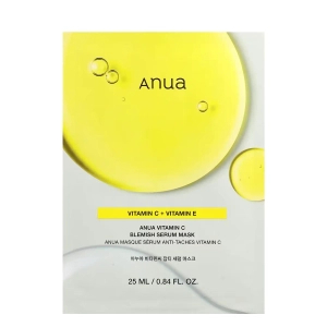 Anua Green Lemon Vita C Belmish Serum Mask - Rozświetlająca Maska w Płachcie do Twarzy 1 szt.