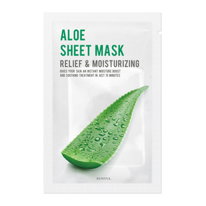 EUNYUL Aloe Sheet Mask nawilżająco-łagodząca maseczka w płachcie z aloesem 22ml