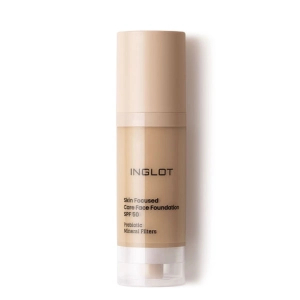 Inglot Pielęgnacyjny podkład do twarzy skin focused spf 50+ 308 medium olive 30ml