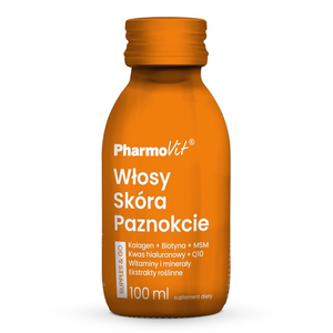 Pharmovit Włosy Skóra Paznokcie Supples & Go suplement diety w płynie 100ml