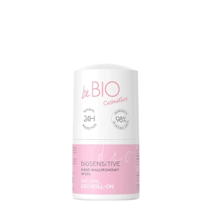 beBIO deo roll-on Naturalny dezodorant HYALURO bioSENSITIVE z kwasem hialuronowym i ekstraktem z wrzosu 50ml