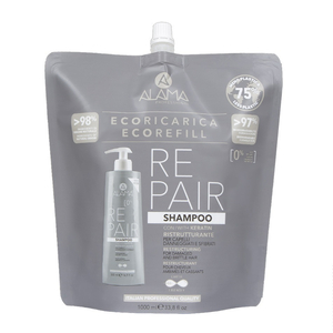 Alama Repair szampon z keratyną do włosów zniszczonych refill 1000ml