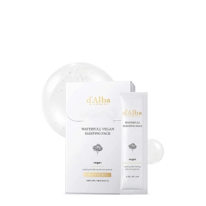 d'Alba Waterfull Vegan Sleeping Pack - Nawilżająca Maska do Twarzy na Noc 12x4ml