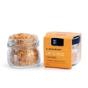 Almara Soap LIP SCRUB | CARAMEL Cukrowy peeling do ust o karmelowym zapachu 20g