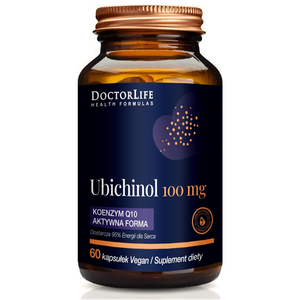 Doctor Life Ubichinol koenzym Q10 aktywna forma 100mg suplement diety 60 kapsułek