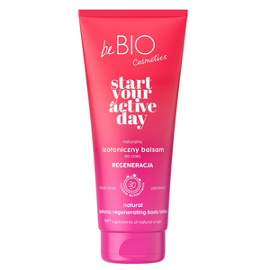 beBIO Start Your Active Day naturalny izotoniczny balsam do ciała regeneracja 200ml