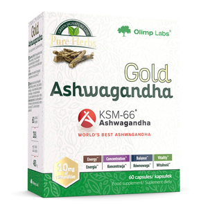Olimp Labs Gold Ashwagandha suplement diety 60 kapsułek