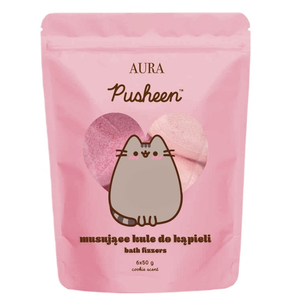 Pusheen Bath Fizzers musujące kule do kąpieli Arbuz i Truskawka 6x50g