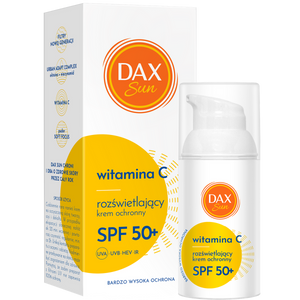 DAX Sun Rozświetlający krem ochronny z witaminą C SPF 50+ 30ml