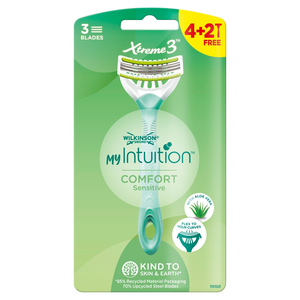 Wilkinson My Intuition Xtreme3 Comfort Sensitive jednorazowe maszynki do golenia dla kobiet 6szt
