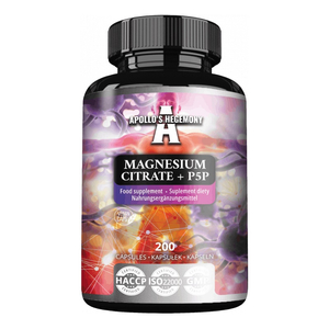 Apollo's Hegemony Magnesium Citrate + P5P suplement diety 200 kapsułek