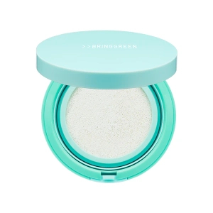 BRING GREEN Tea Tree Cica Tone Up Sun Cushion - Mineralny cushion przeciwsłoneczny SPF50+ PA++++ z efektem tone-up 15g