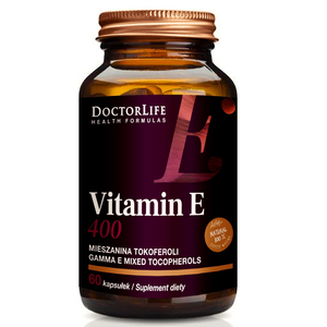 Doctor Life Vitamin E-400 268mg suplement diety 60 kapsułek