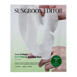 Sungboon Editor Deep Collagen Cica Teatree Soothing Mask - Kojąca Maska Hydrożelowa do Twarzy 1szt.