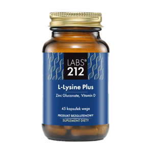 LABS212 L-Lysine Plus suplement diety 45 kapsułek