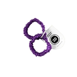 Mexmo Scrunchie Mini Royal Purple - Zestaw dwóch gumek jedwabnych