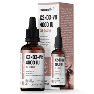 Pharmovit K2+D3-Vit 4000 IU Oil Active suplement diety w kroplach 30ml
