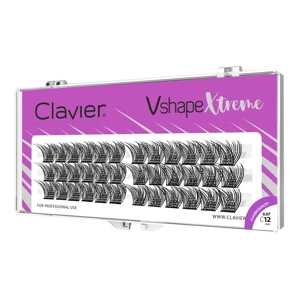 Clavier Kępki rzęs V&L Shape, cat eyelashes skręt L 10mm