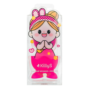 KillyS Tamagotchi Girl gąbeczka do makijażu ze stojakiem Magenta 1szt.